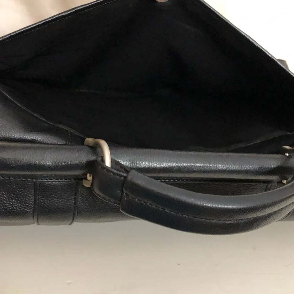 Wilson’s pebbled leather laptop messenger bag